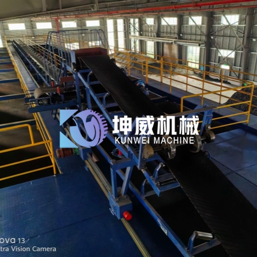 湖南橡胶颗粒皮带机+卸料小车+螺旋给料